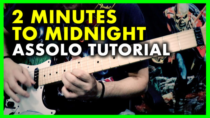 2 MINUTES TO MIDNIGHT IRON MAIDEN TUTORIAL ASSOLO CHITARRA Lezioni Di