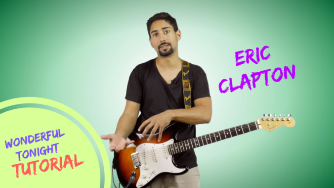 tutorial accordi melodia wonderful tonight eric clapton