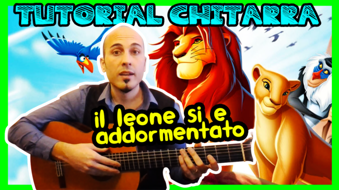 IL LEONE SI E ADDORMENTATO CHITARRA ACCORDI