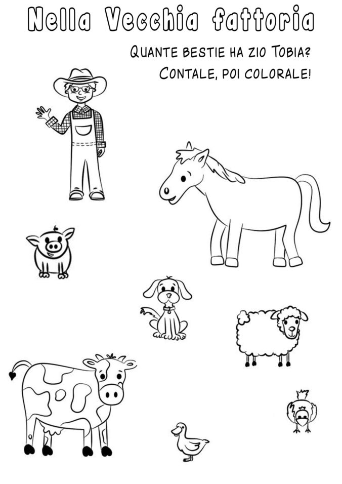 nella vecchia fattoria illustrazione