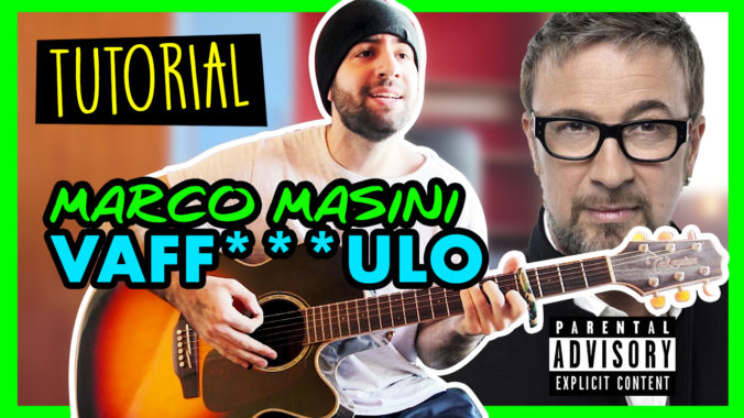 VAFFANCULO MASINI TUTORIAL CHITARRA ACCORDI